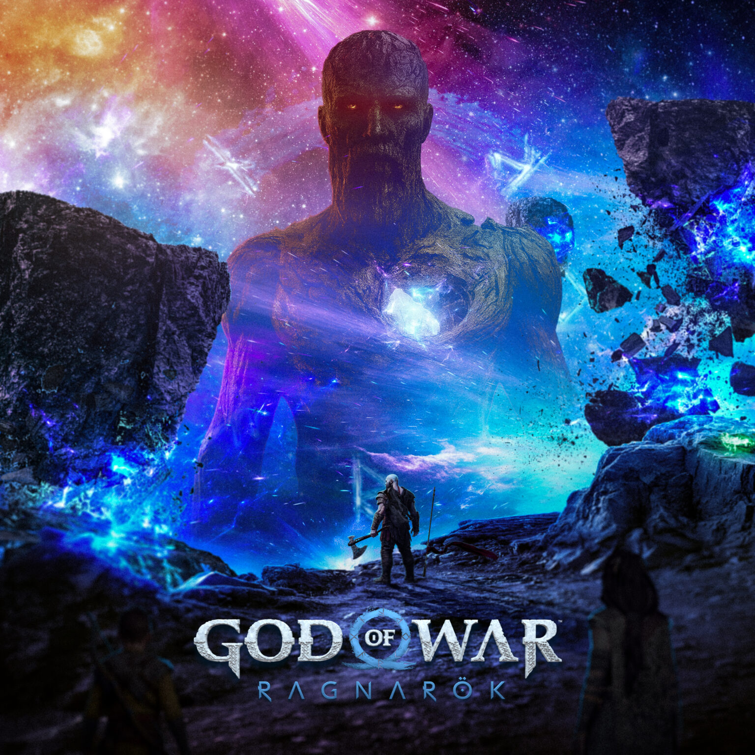 God of War Ragnarök, final Photoshop artwork by DaniHHerrera