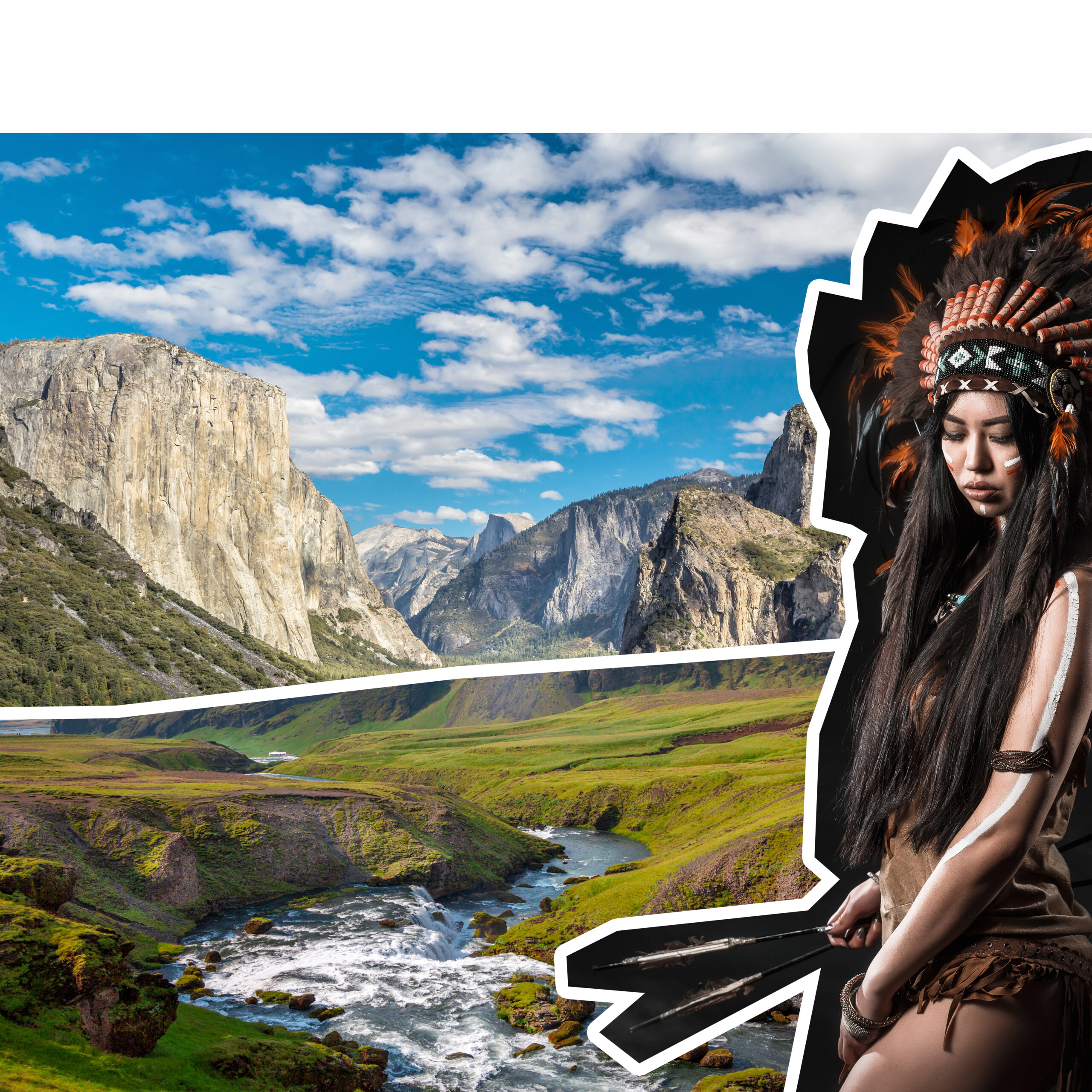 Native American, the original images before editing