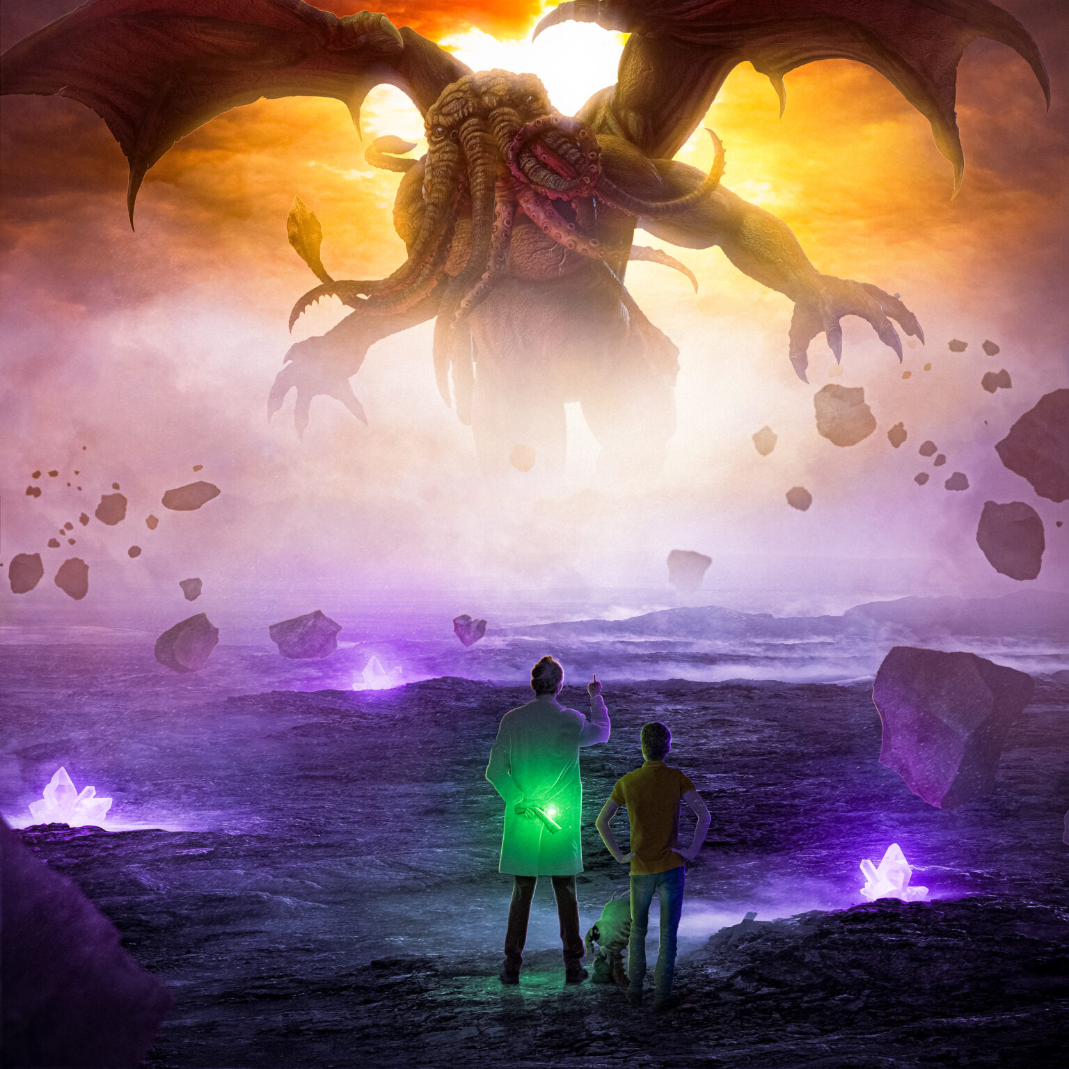 Rick & Morty, final Photoshop artwork by DaniHHerrera